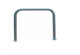 Absperrbügel/Anlehnbügel aus Stahl Ø 60 mm, zum Aufdübeln, ohne Querholm, Höhe: 1000 mm